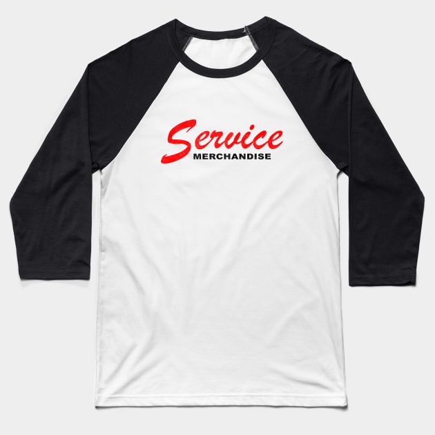 Service Merchandise Light Baseball T-Shirt by karutees